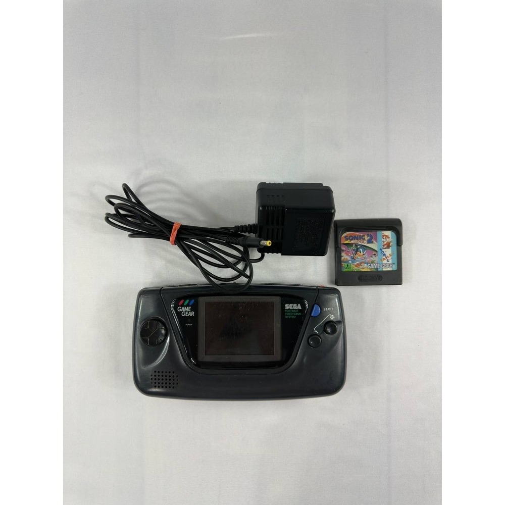 Sega Game Gear Model 2110 Handheld Console w/ Sonic 2 & AC Adapter - READ
